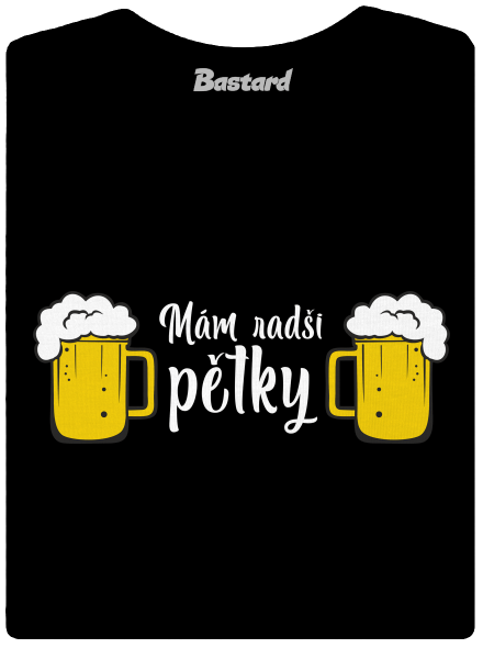 Mám raději pětky dámské tričko premium Black