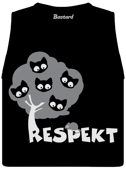 Respekt dámské tílko volné Black