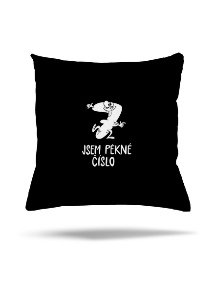 Jsem pěkné číslo polštář Black