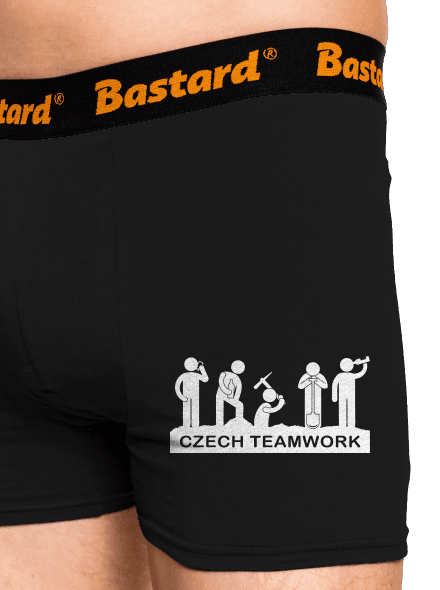 Czech Teamwork boxerky Black