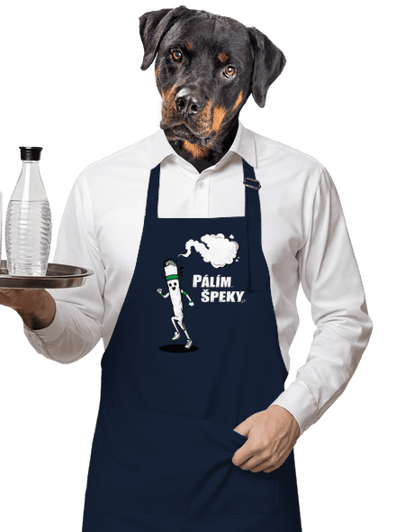 Pálím špeky zástěra Navy