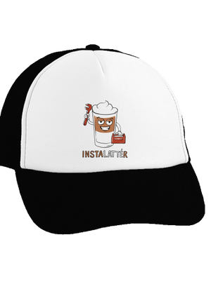 Instalattér kšiltovka truckerka Black cap