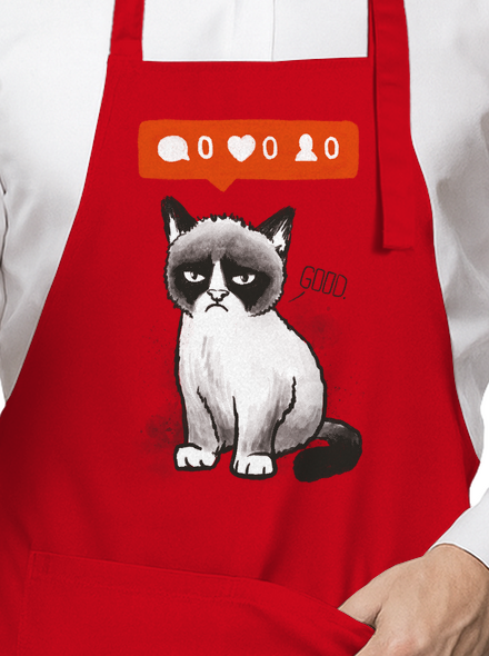 Grumpy zástěra Red