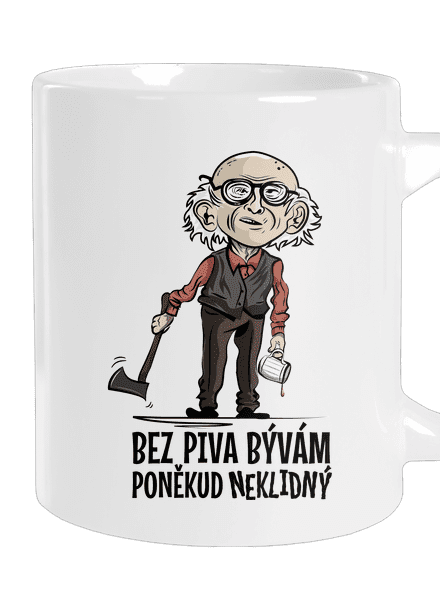 Neklidný bez piva velký hrnek White