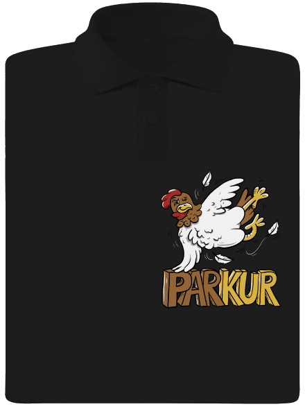 Parkur pánská polokošile Black