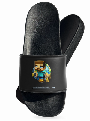 B17: Minecraft pantofle Black