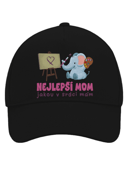 Nejlepší mom kšiltovka baseballka Black