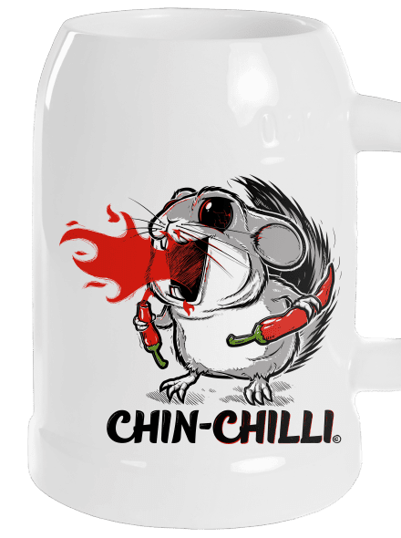 Chinchilli půllitr White