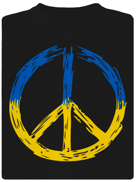 Ukrajina - Peace dětské sportovní tričko Black