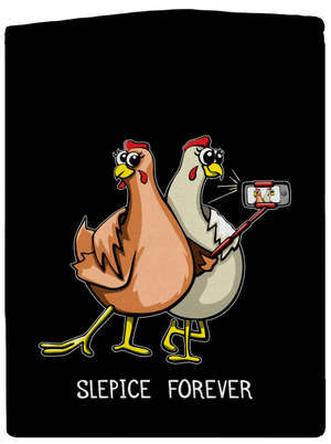 Slepice forever dámská mikina na zip Black