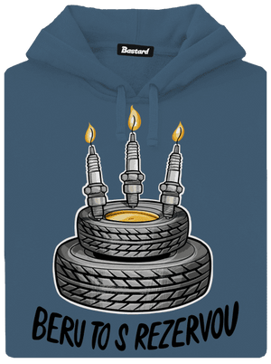 Beru to s rezervou dámská mikina klokanka Denim