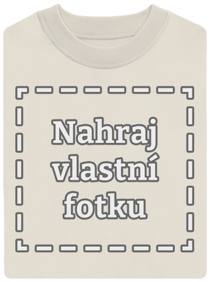 Vlastní potisk unisex mikina bez kapuce Off White