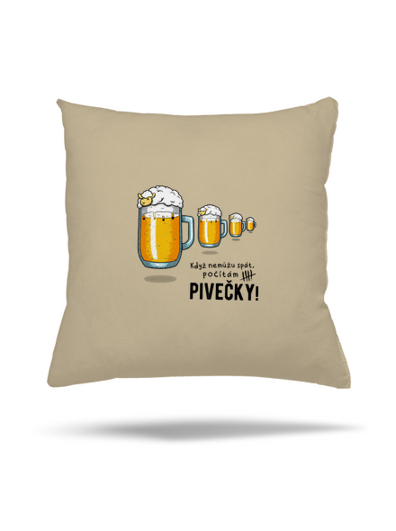 Pivečka polštář Beige