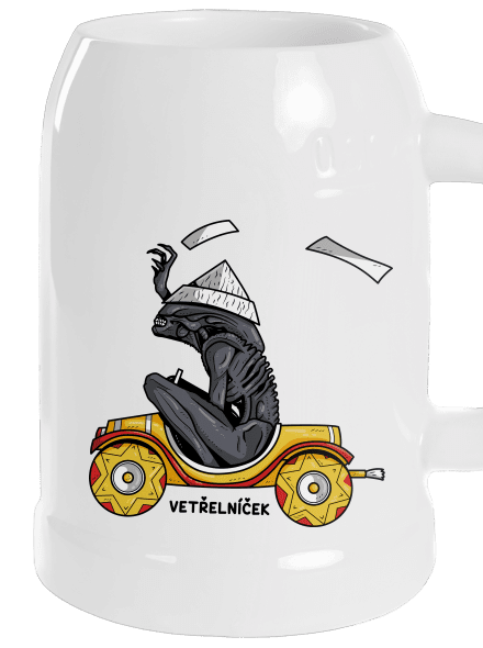 Vetřelníček půllitr White