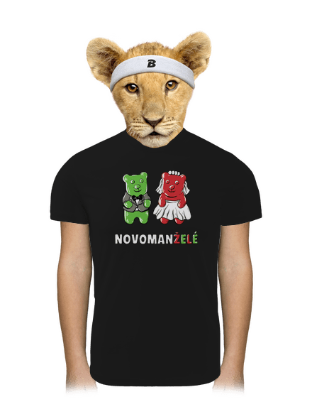 Novomanželé z želé dětské sportovní tričko Black