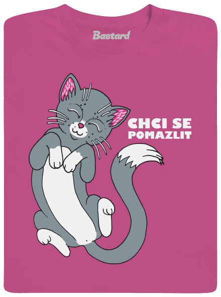 Chci se pomazlit dětské tričko Fuchsia