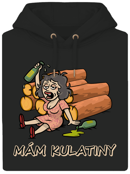 Mám kulatiny unisex mikina premium Dark Black