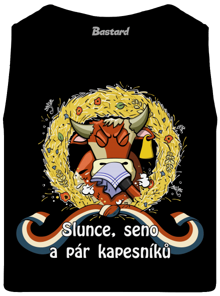 Slunce, seno a pár kapesníků pánské tílko Black
