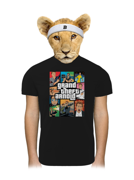 Grand Theft Arnold dětské sportovní tričko Black