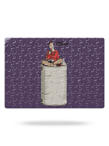 Konzerva puzzle White