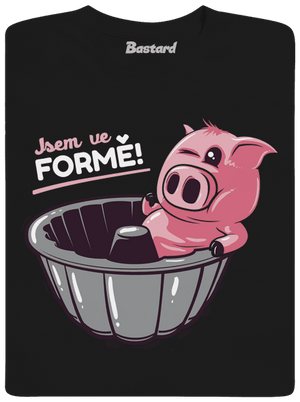 Ve formě pánské tričko Black