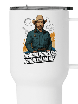 B19: Chuck Norris z Walker, Texas Ranger termohrnek White