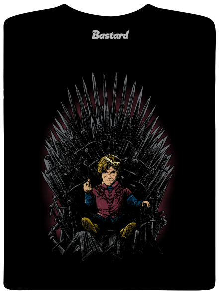 Tyrion na trůnu pánské dlouhý rukáv Black