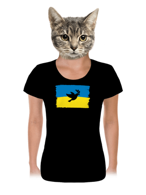 Ukrajina - Holubice dámské tričko Black