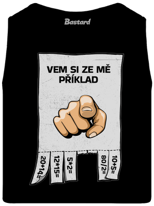 Vem si ze mě příklad pánské tílko Black