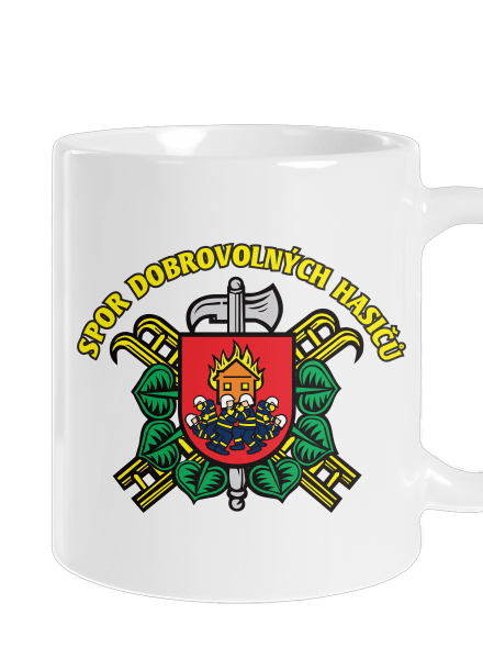 Spor dobrovolných hasičů klasický hrnek White