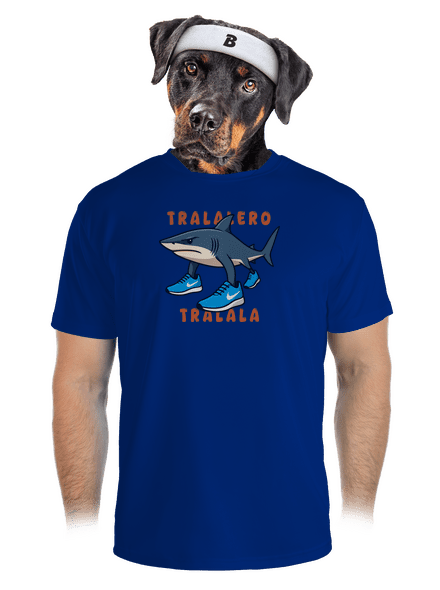 Tralalero Tralala – Italian Brainrot pánské sportovní tričko Royal Blue Mal