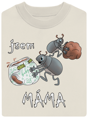 Jsem táta a máma unisex mikina bez kapuce Off White