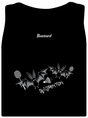 Batminton dámské tílko klasické Black
