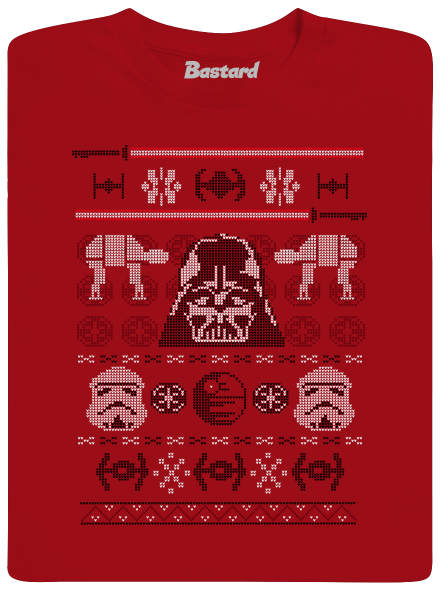 Vader na svetru pánské dlouhý rukáv Red