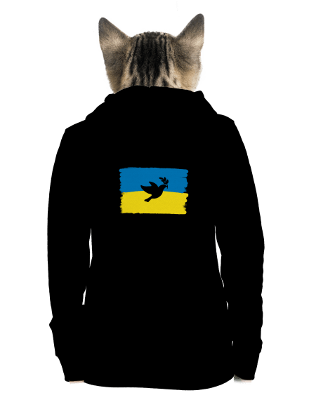 Ukrajina - Holubice dámská mikina na zip Black