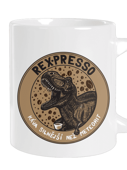Rex-presso velký hrnek White