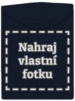 Vlastní potisk dámská mikina na zip Navy Mal