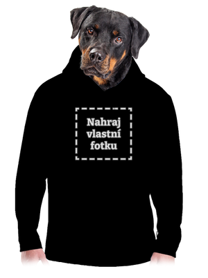 Vlastní potisk pánská mikina klokanka Black