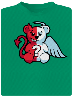 Anděl vs. ďábel dětské sportovní tričko Kelly Green Mal