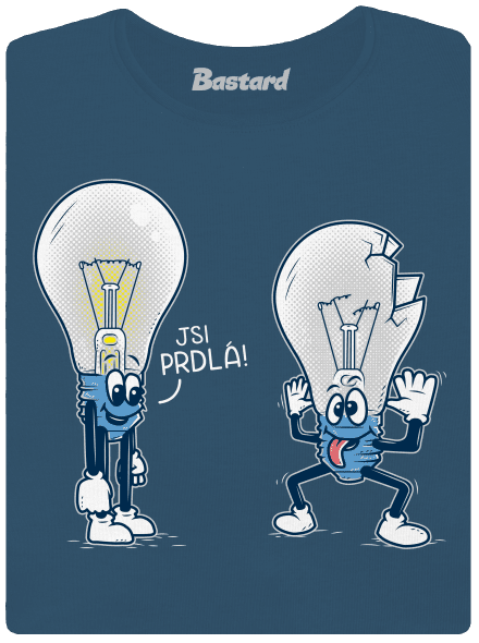 Prdlá dámské tričko premium Petrol Blue