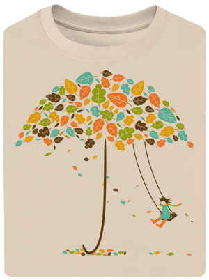 Radost z podzimu unisex tričko oversized Almond