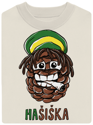 Hašiška unisex mikina bez kapuce Off White