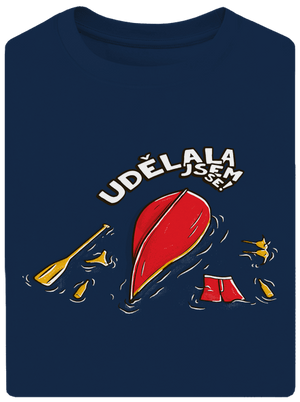 Udělal jsem se unisex tričko oversized Midnight Blue