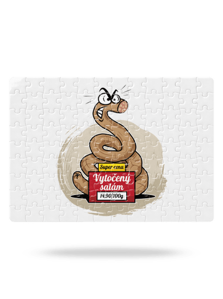 Vytočený salám puzzle White