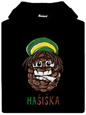 Hašiška pánská mikina klokanka Black