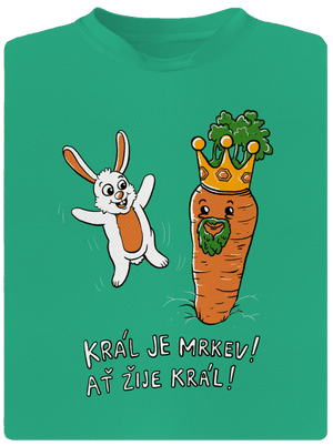 Král je mrkev, ať žije král pánské sportovní tričko Mint Mal