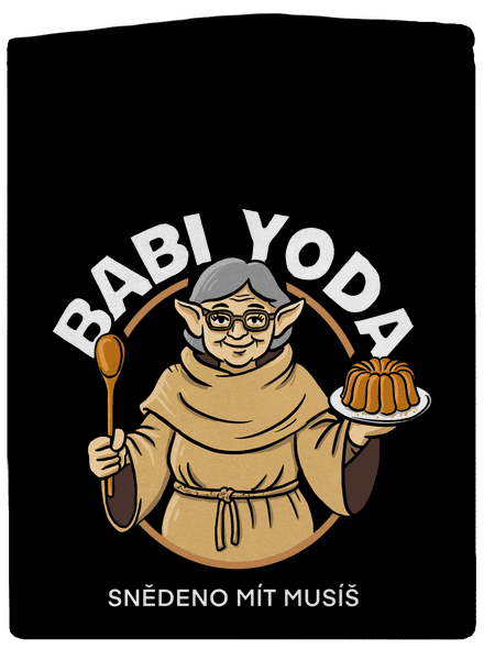 Babi Yoda dámská mikina na zip Black