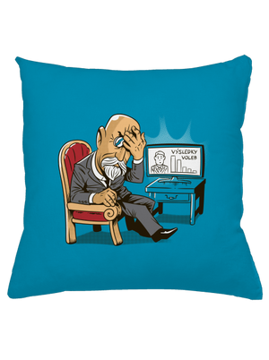 Masaryk polštář Blue Turquoise