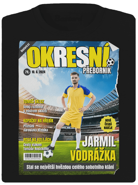Fotbalová hvězda dámské sportovní tričko Black