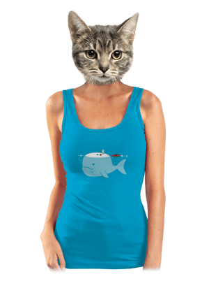 Rybaření  dámské tílko klasické Blue Atol